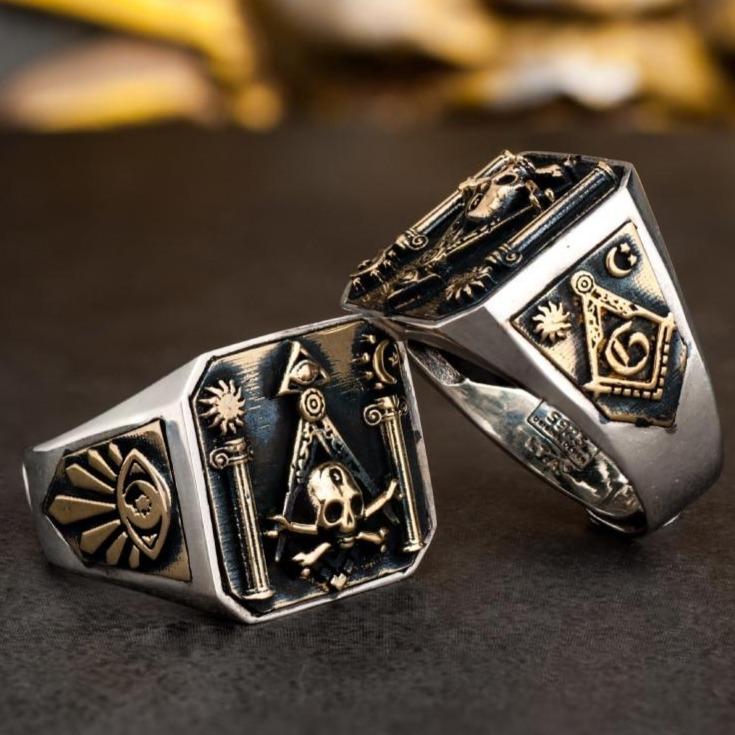 Freemason Skull Ring | Skull Action