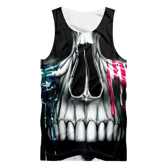 Full Skull Gym Tank Top