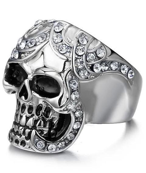 girly skull ring