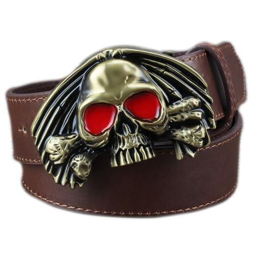 Gold Skull Belt Buckle | Skull Action