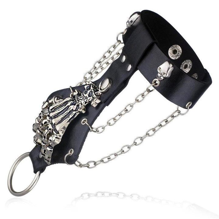 Gothic Punk Bracelet | Skull Action