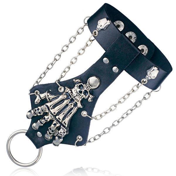 Gothic Punk Bracelet | Skull Action