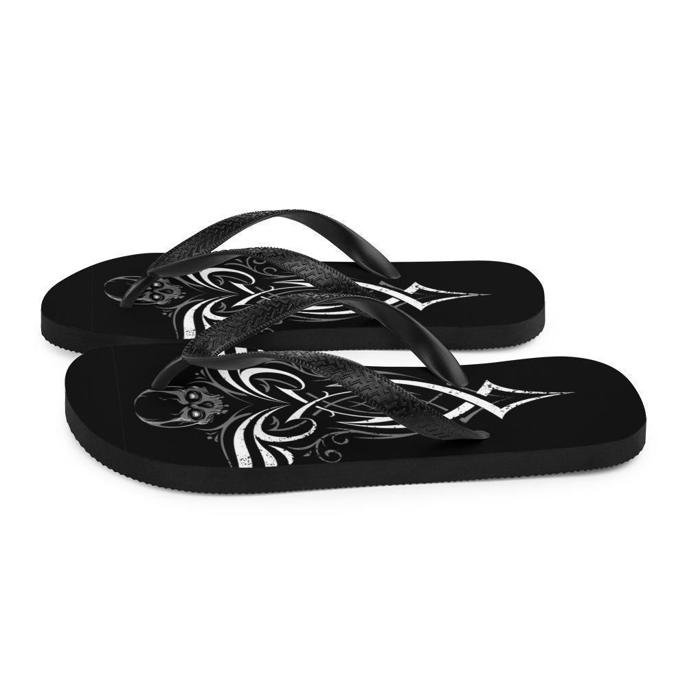 gothic-skull-wedge-flip-flops-black