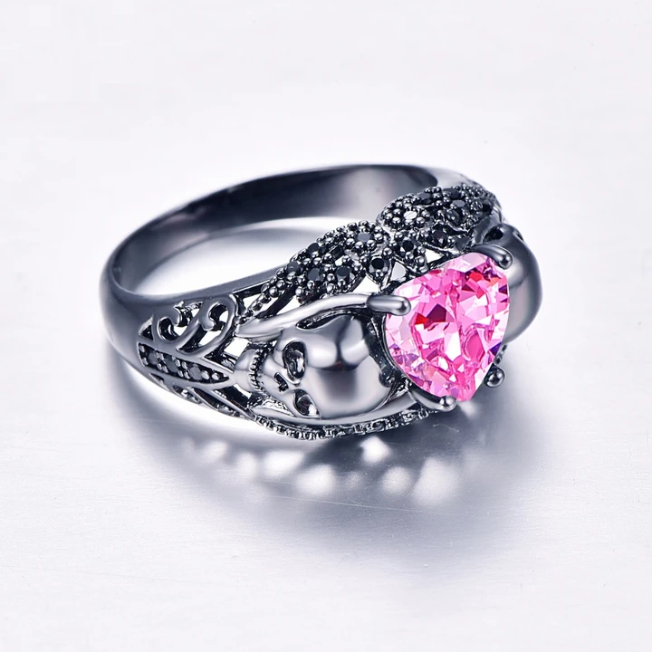 Gothic Sterling Silver Rings | Skull Action