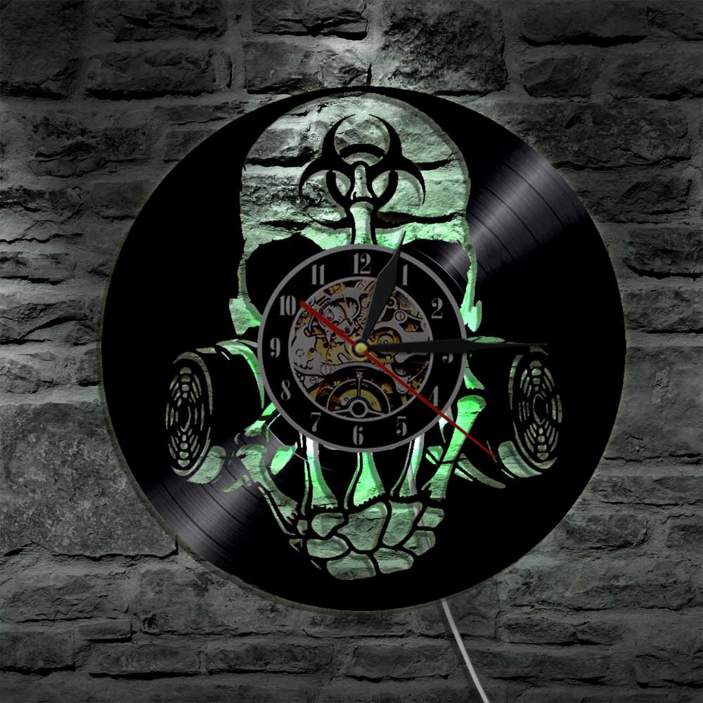 Gothic Style Wall Clocks | Skull Action