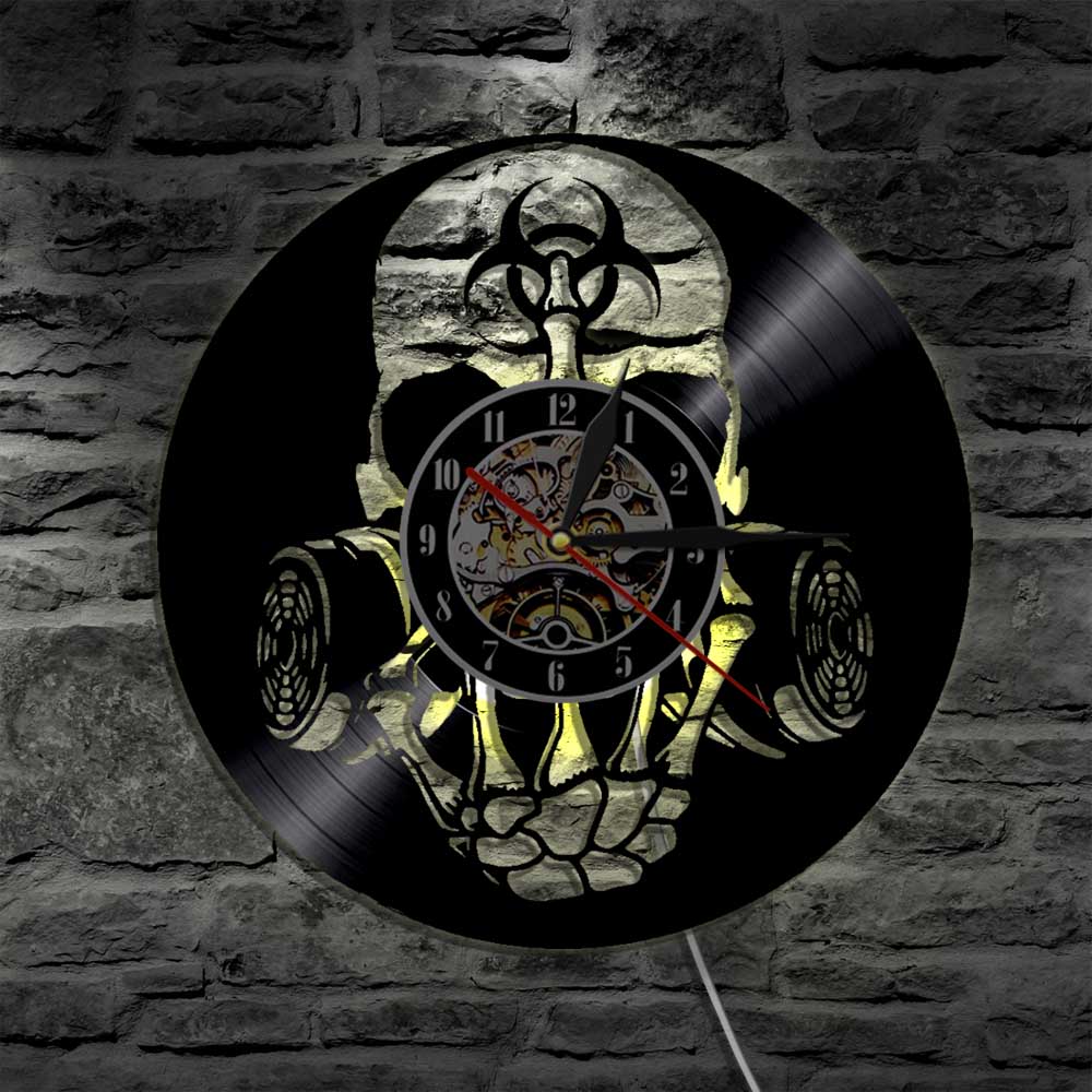 Gothic Style Wall Clocks | Skull Action