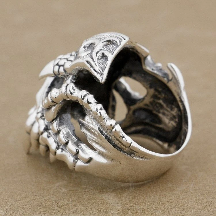 Green Evil Eye Ring | Skull Action