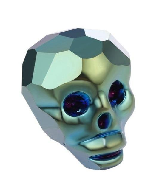 Green Skull Beads