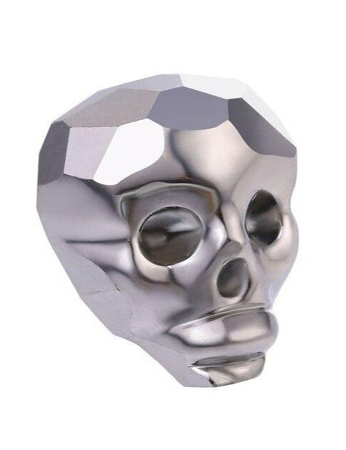 Grey Skull Beads