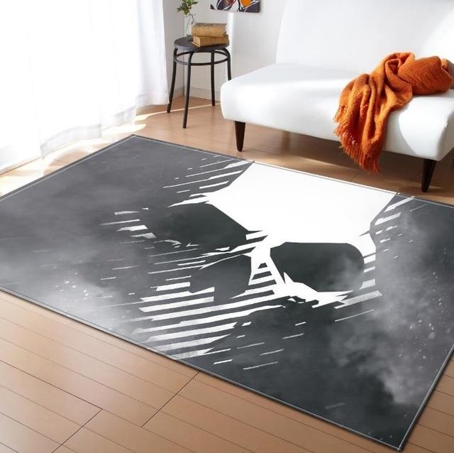 Grey Skull Rug