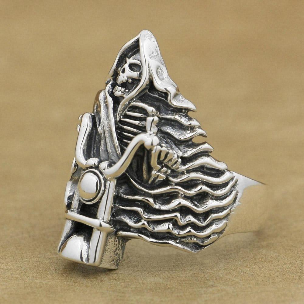 Grim Reaper Biker Rings | Skull Action