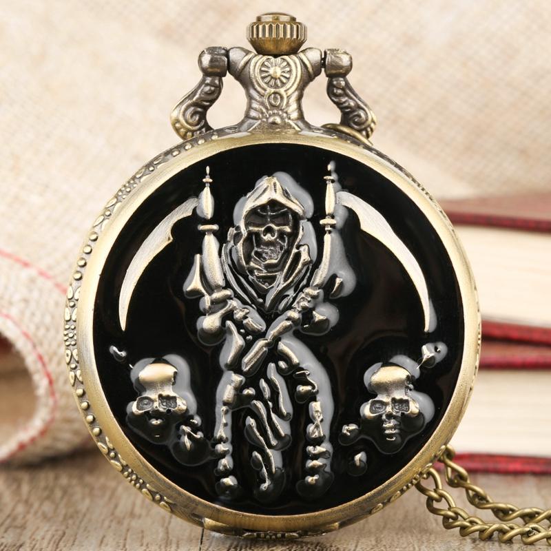 Grim Reaper Pocket Watch | Skull Action