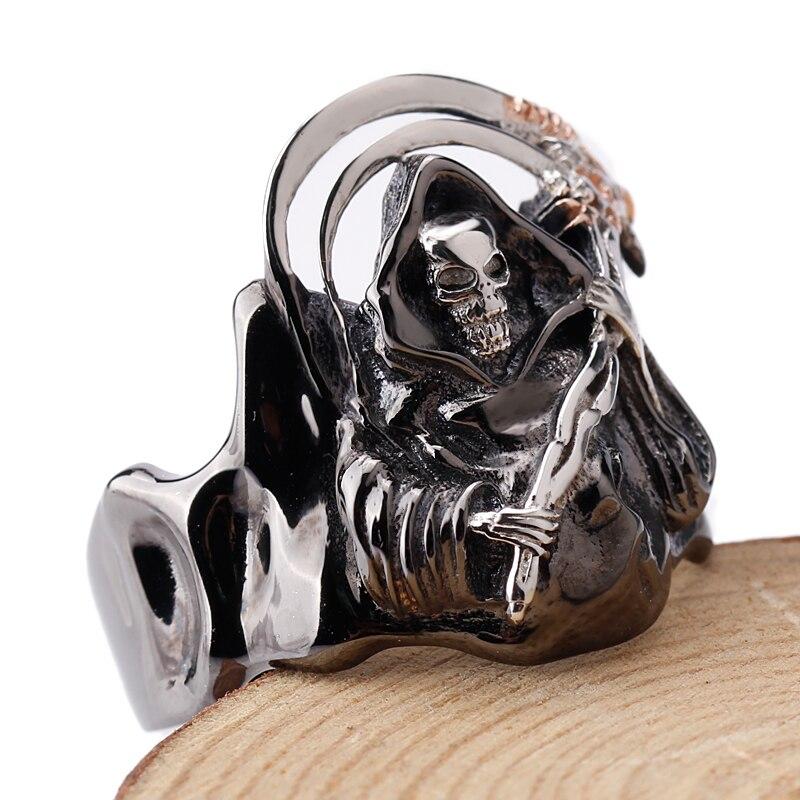 Grim Reaper Ring Silver | Skull Action