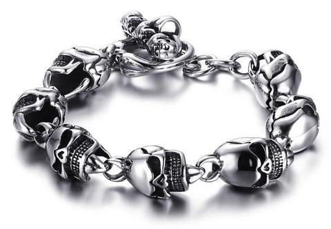 halloween skull bracelet