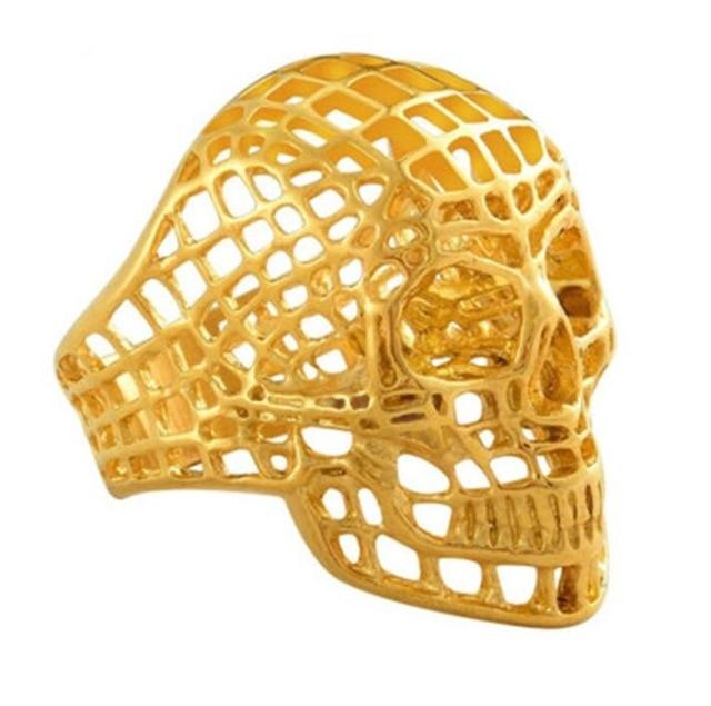 hand skeleton ring gold