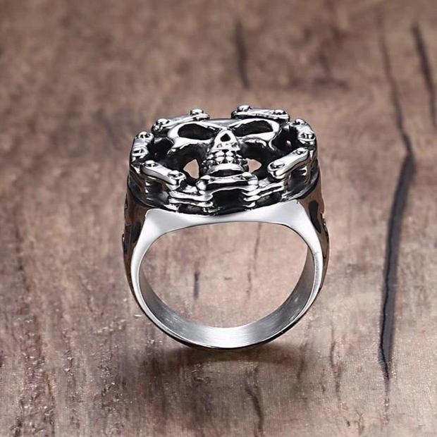 Heavy Metal Rings Jewelry | Skull Action