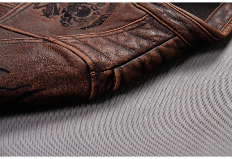 High Quality Skull Leather Jacket | Skull Action
