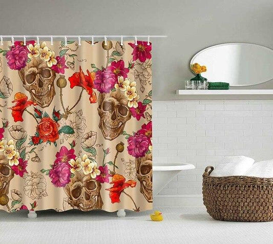 Human Skeleton Shower Curtain
