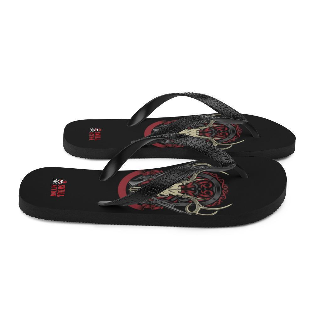 hunting-skull-flip-flops-summer