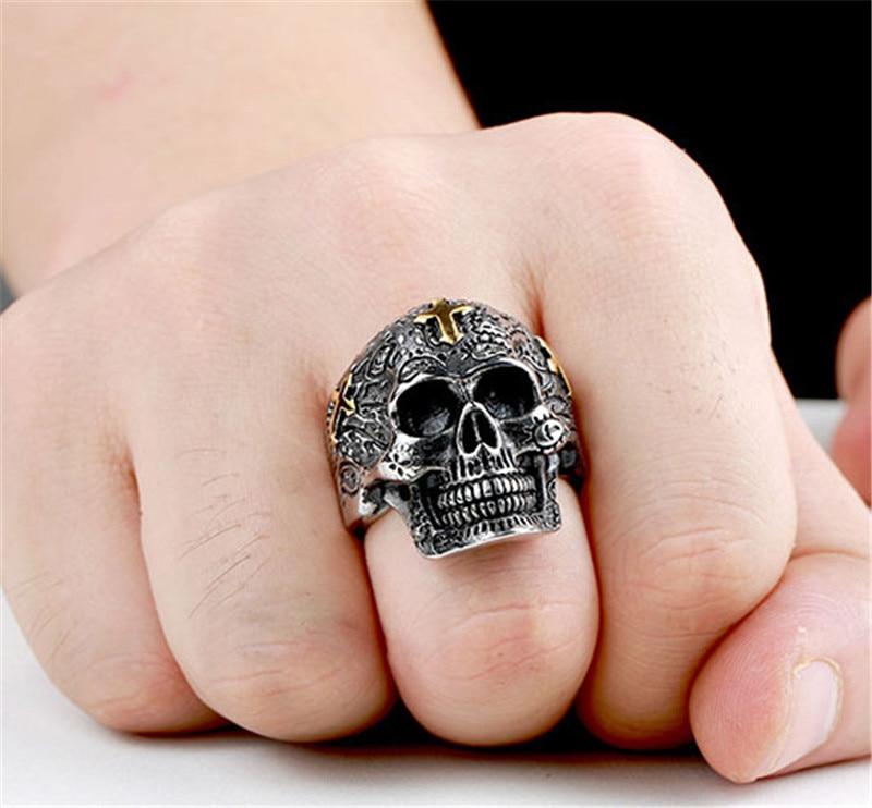 Iron Cross Skull Ring | Skull Action