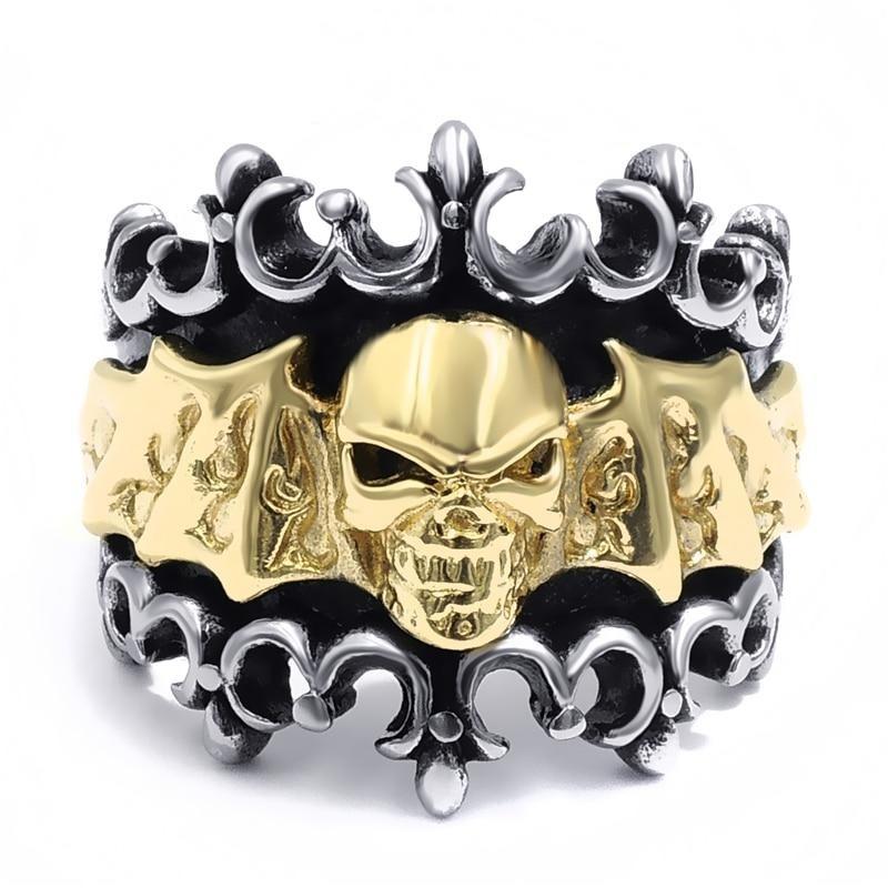 King Gold Ring | Skull Action