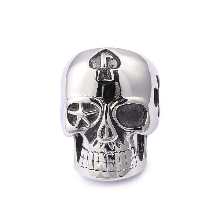 Large Stainless Steel Skull Ring | Skull Action