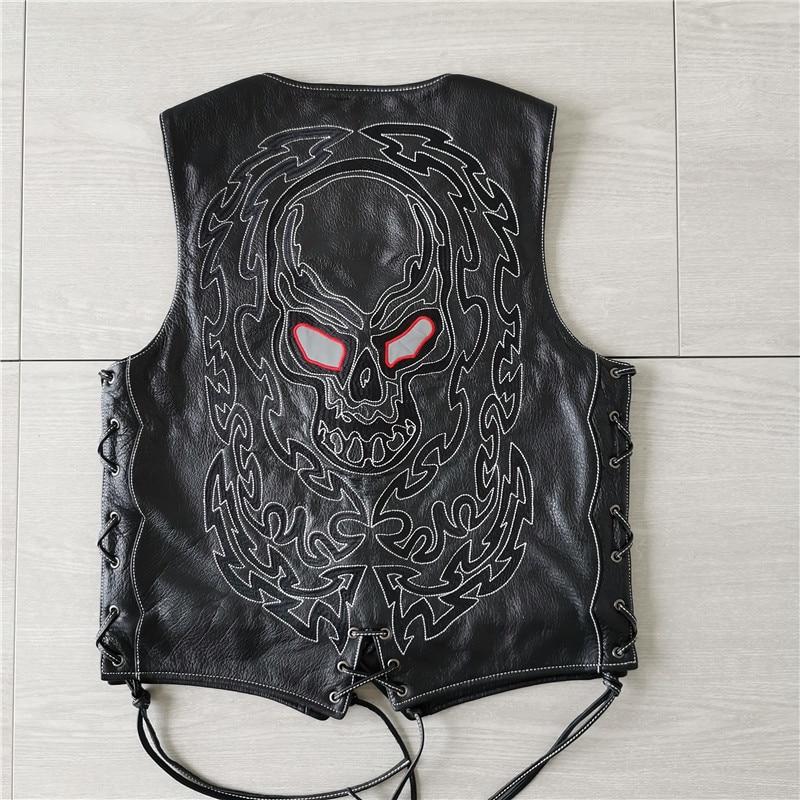 Leather Jacket With Skull On Back | Skull Action