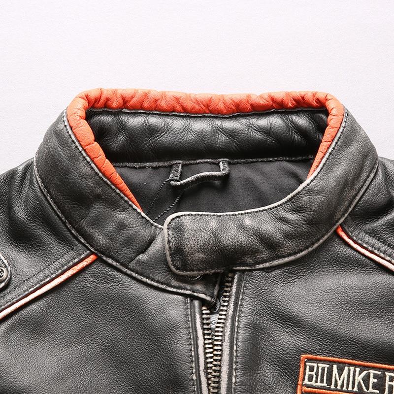 Leather Motorcycle Jacket With Skulls | Skull Action
