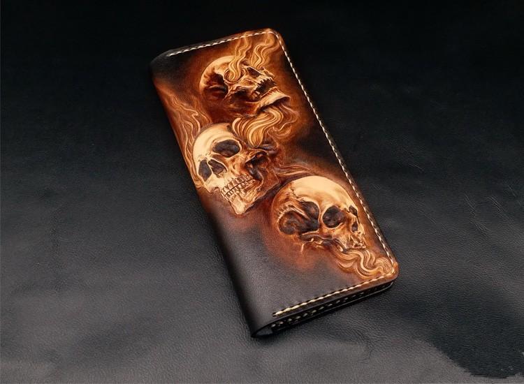 Leather Skull Wallet | Skull Action
