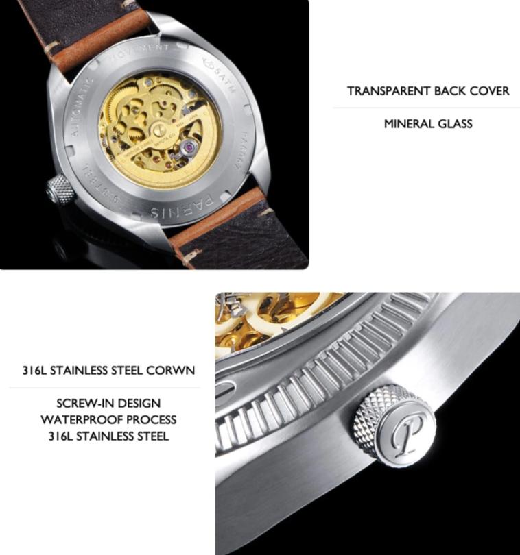 Luxury Skeleton Mechanical Watch | Skull Action