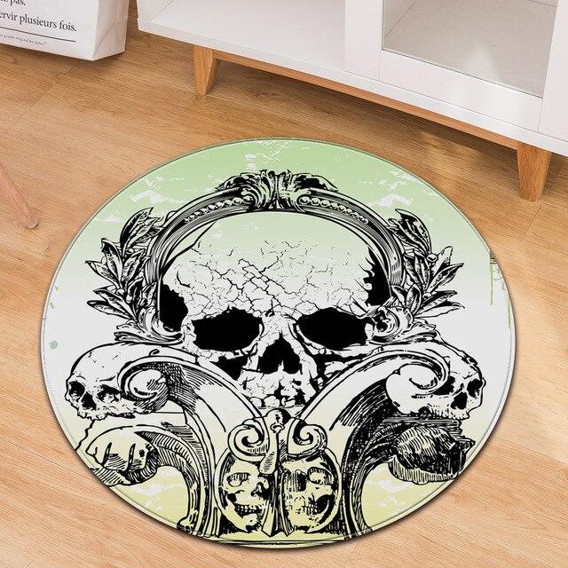 Marshmallow Skull Carpet
