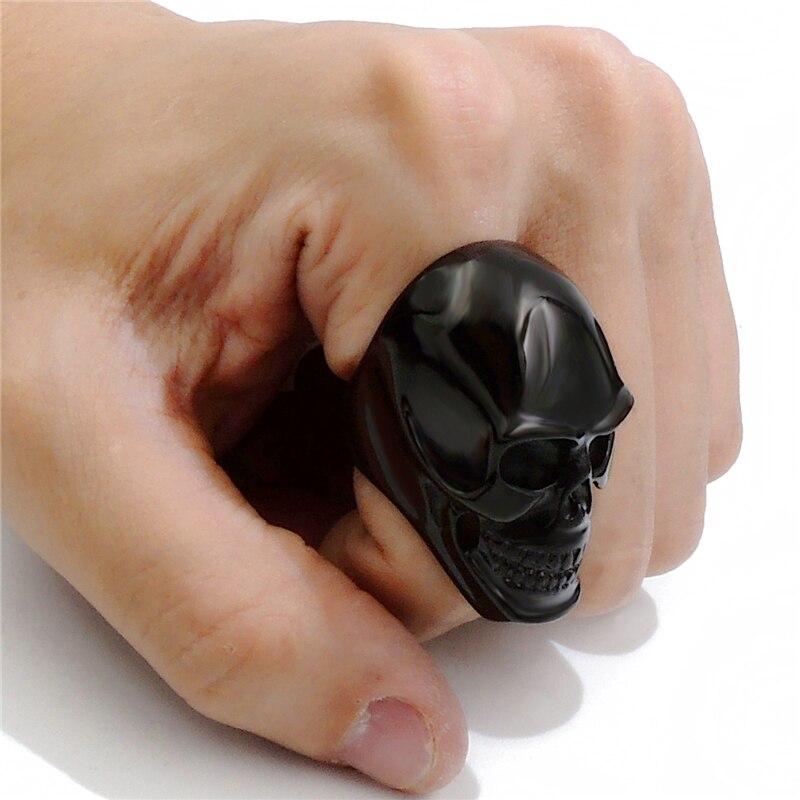 Matte Black Skull Ring | Skull Action