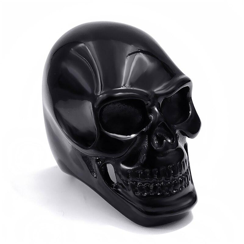 Matte Black Skull Ring | Skull Action