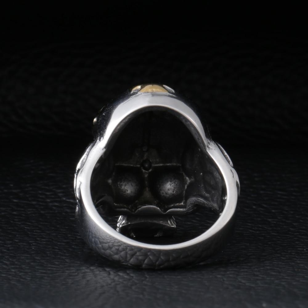 Mens Biker Cross Rings | Skull Action