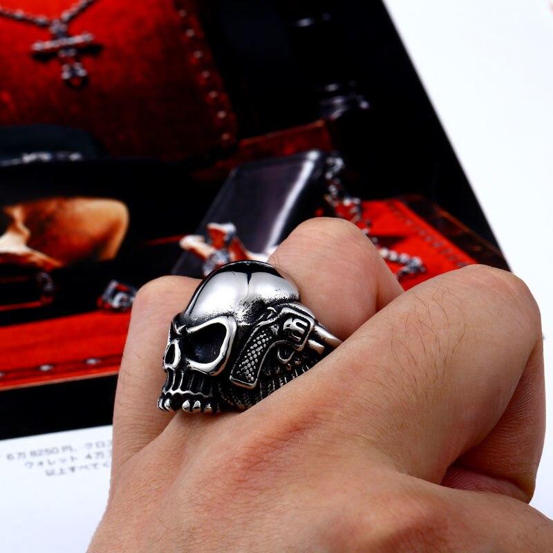 Mens Gangster Ring | Skull Action