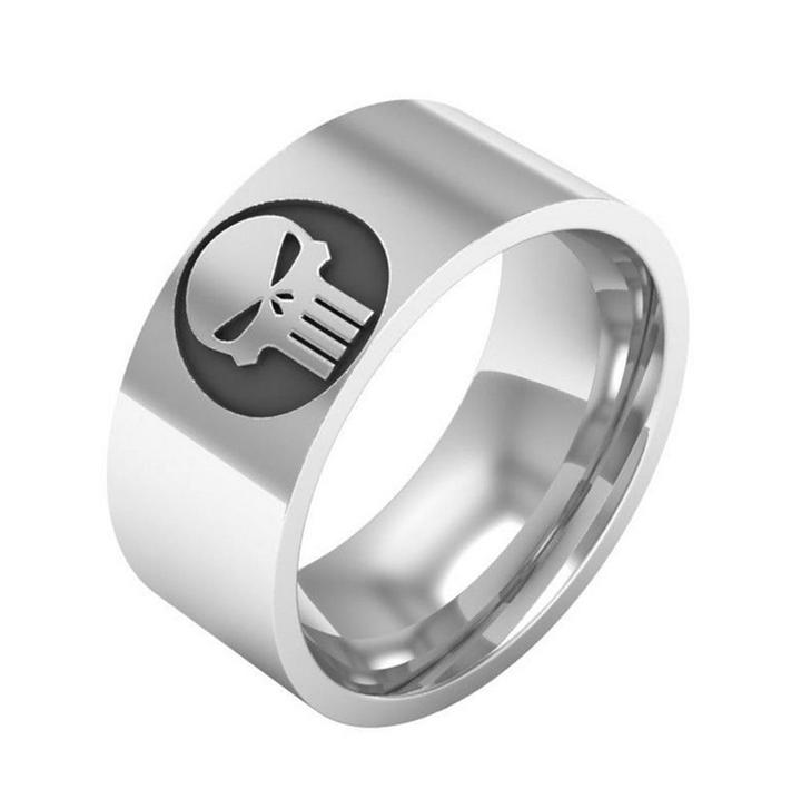 Mens Punisher Ring | Skull Action