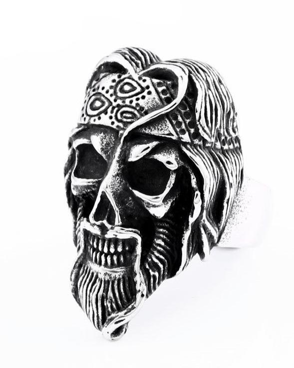 mens silver viking ring
