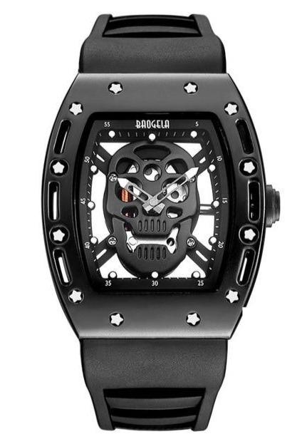 Mens Skeleton Watch Rectangle | Skull Action