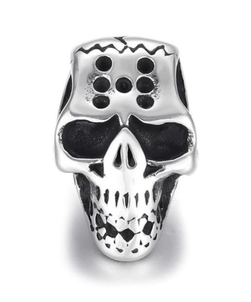 Mens Skull Bead Bracelet