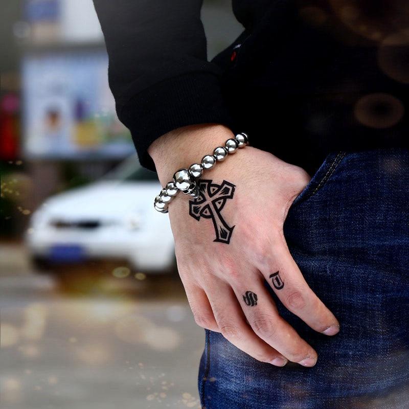 Mens Stainless Steel Skull Bracelets | Skull Action