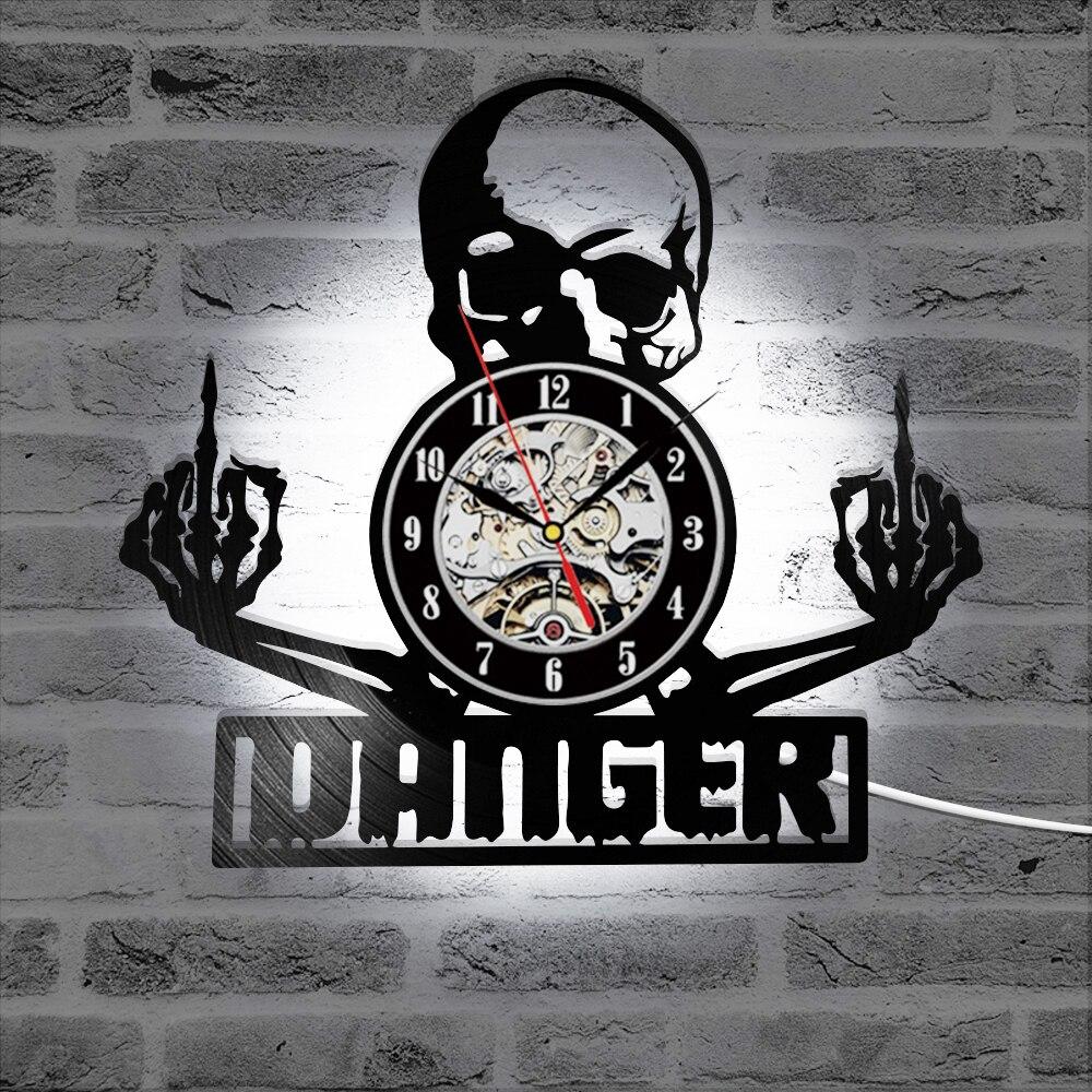 Middle Finger Clock | Skull Action