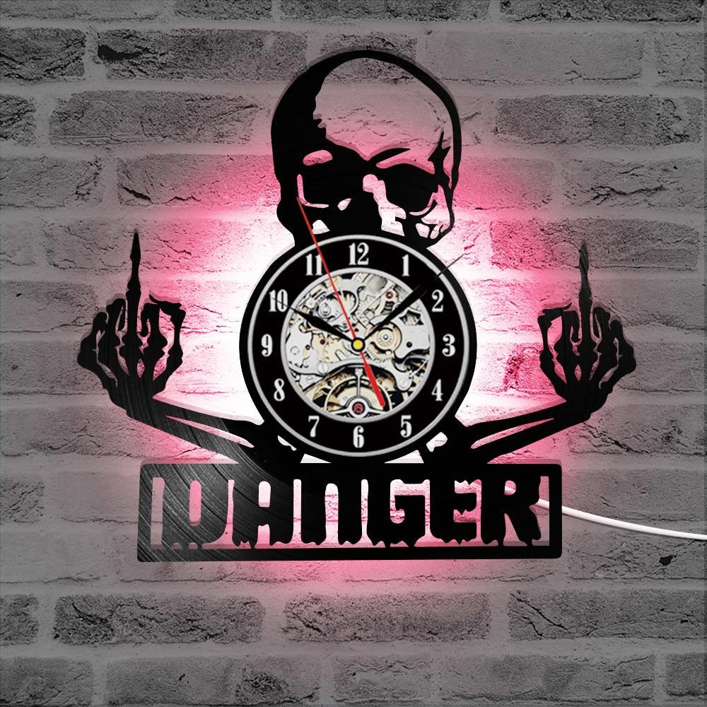 Middle Finger Clock | Skull Action