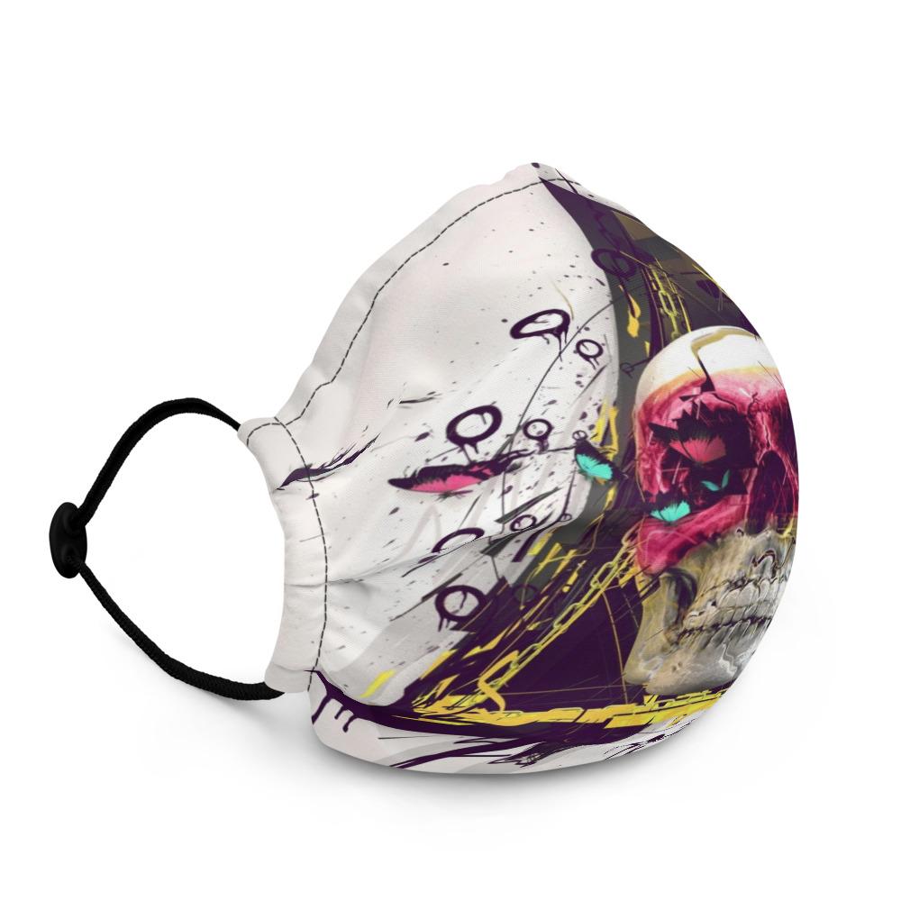 mouth-mask-fashion-skull-printed