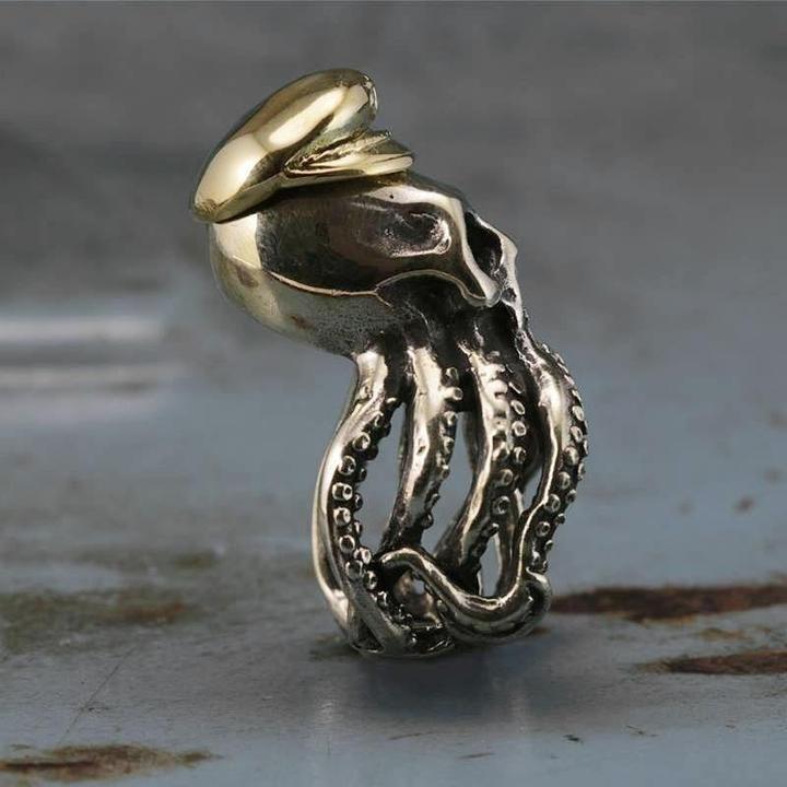 Octopus Skull Ring | Skull Action