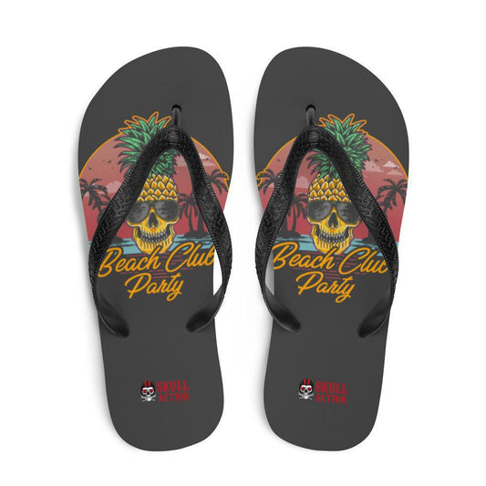 pineapple-skull-flip-flops