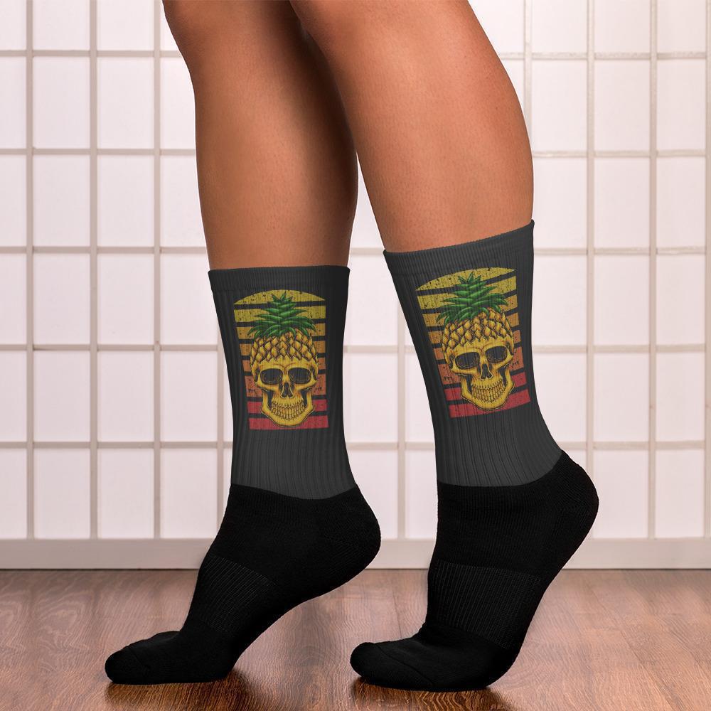 pineapple-skull-socks