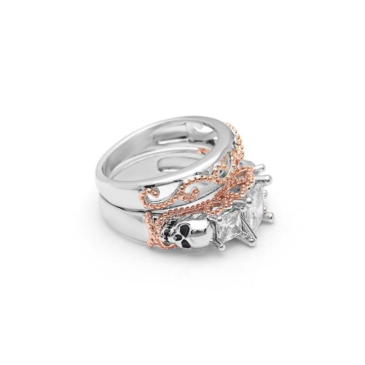 Pink Enchanted Crown Ring | Skull Action