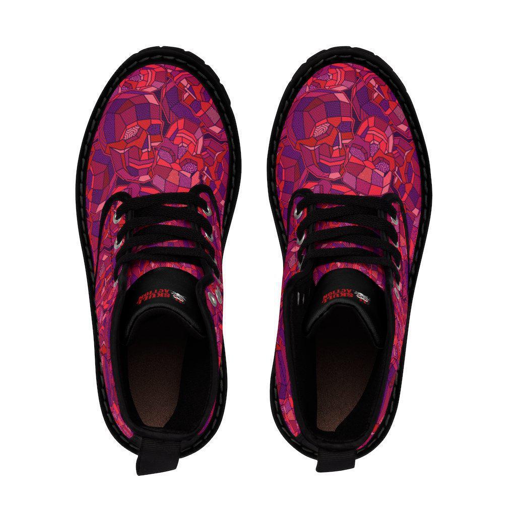 pink-skull-boots-women