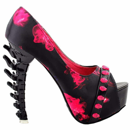 Pink Skull Heels