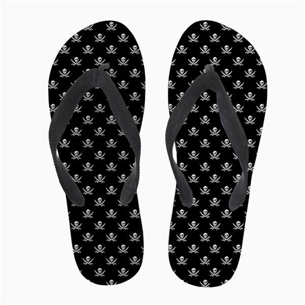 Pirate Skull Flip Flop